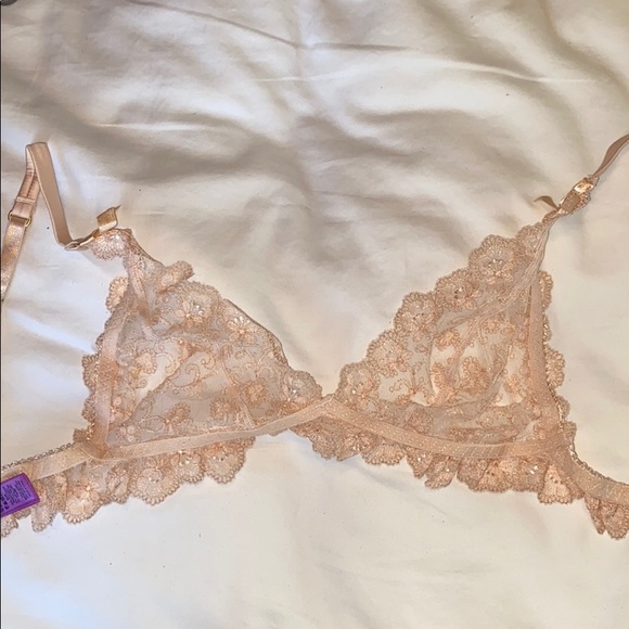 NWT L’Agent by AP Camilla Lace Triangle Bralette - Picture 7 of 11